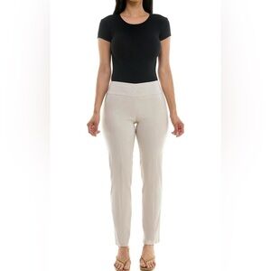 Zac & Rachel Khaki Pants Slim Leg Pull On Size 10 NWOT